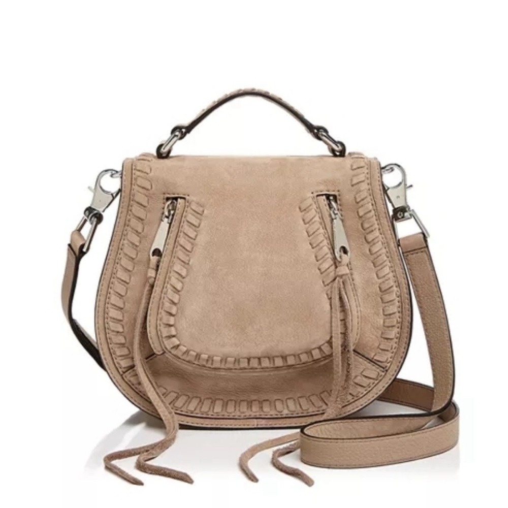 Rebecca Minkoff Vanity Saddle Genuine Leather Crossbody Bag